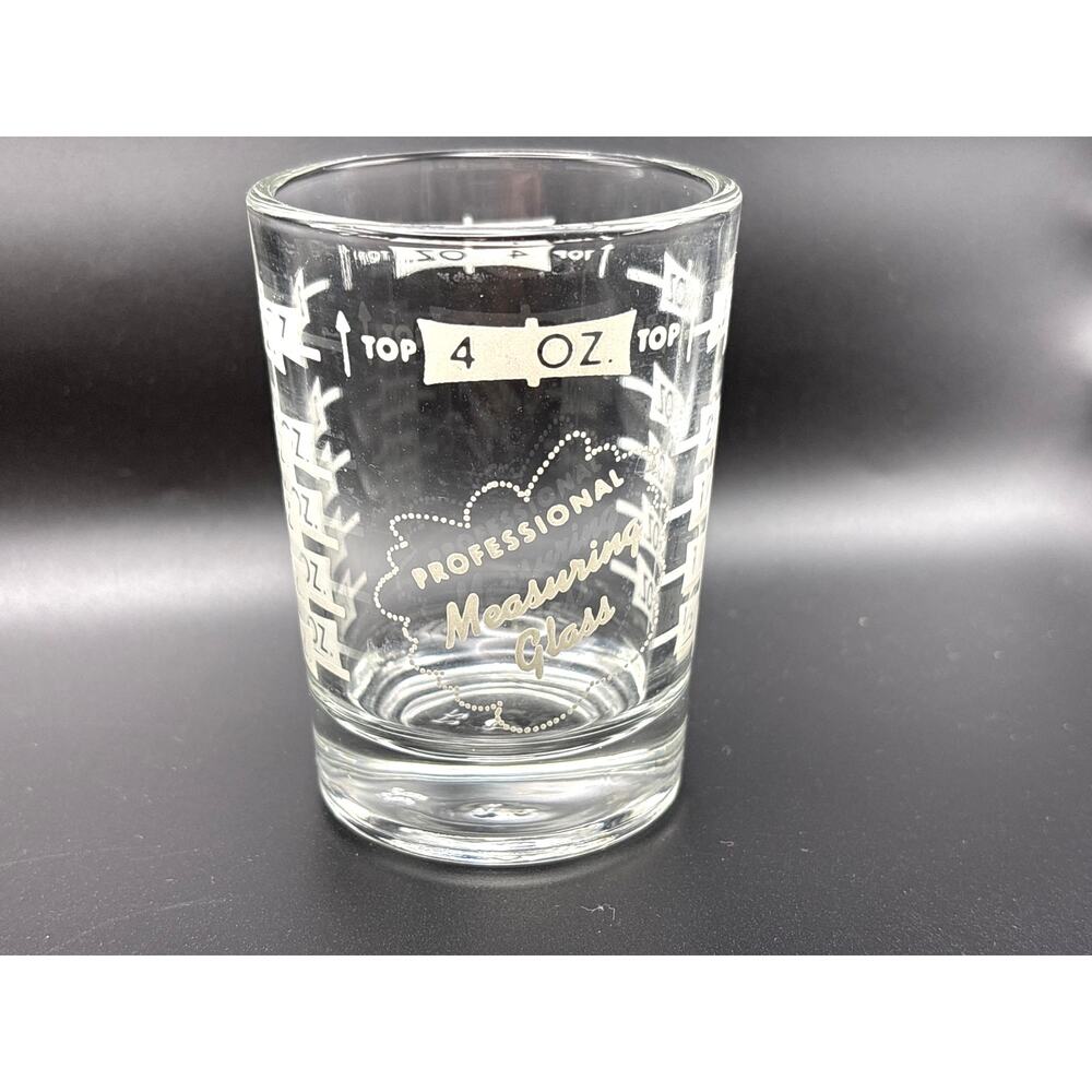 Vintage Libbey 4oz Jigger Professional Measuring Cup Bartop Accessory